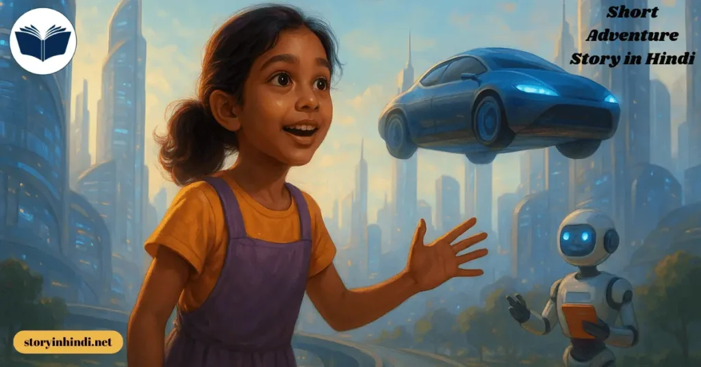 नीलू और समय की सुरंग की Short Adventure Story in Hindi